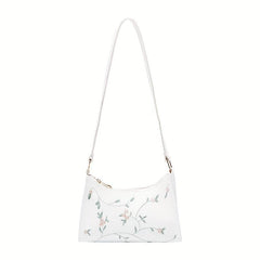 Embroidered Underarm Bag Stylish Crossbody