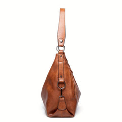 Soft Leather Tote Bag Large Capacity Casual Shoulder Crossbody Bag