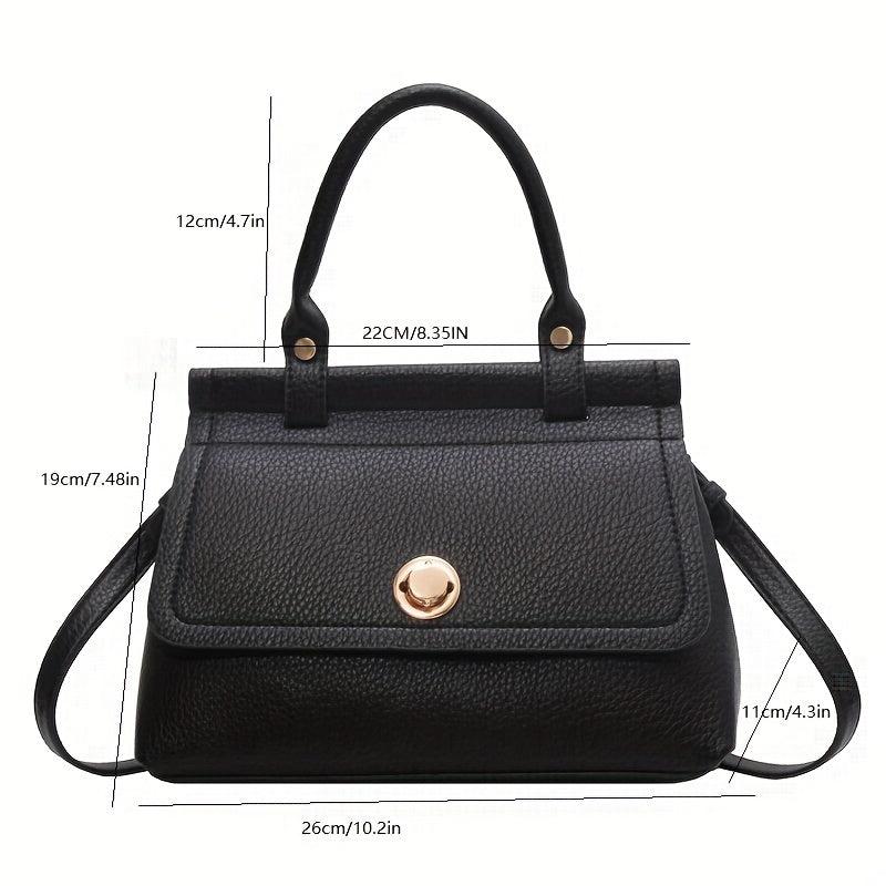 Stylish PU Crossbody Tote Bag Satchel Shoulder Bag for Women