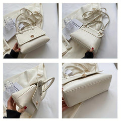 Stylish PU Crossbody Tote Bag Satchel Shoulder Bag for Women