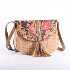 Vintage Saddle Shoulder Bag Flap Crossbody Bag Classic Storage Shoulder