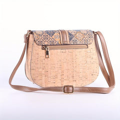 Vintage Saddle Shoulder Bag Flap Crossbody Bag Classic Storage Shoulder
