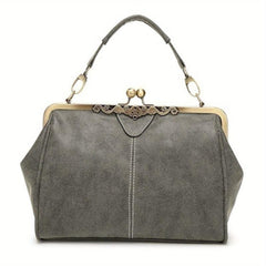 Vintage Crossbody Bag, Kiss Lock Slip Purse