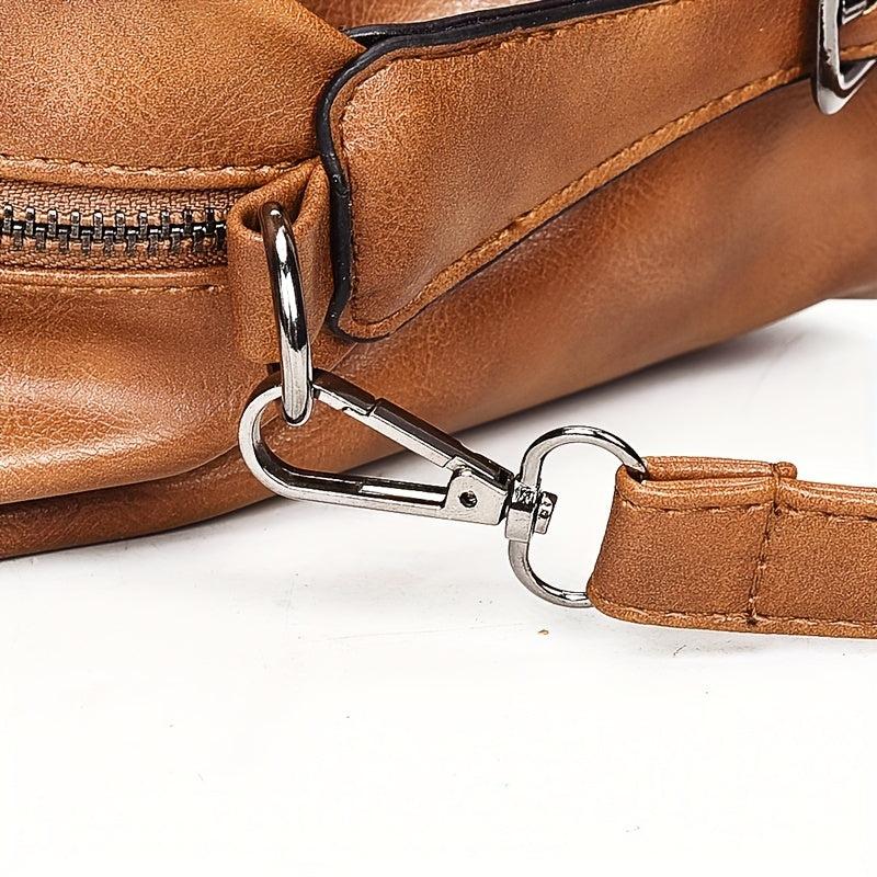 Vintage Tote Satchel Bag All Match Shoulder Bag For Work