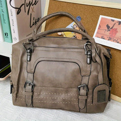 Vintage Tote Satchel Bag All Match Shoulder Bag For Work