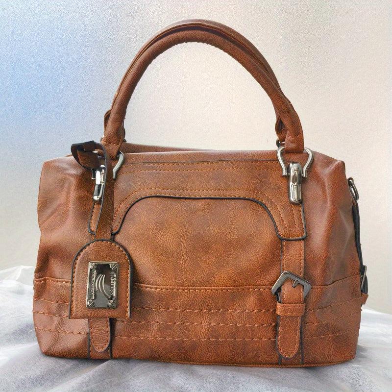 Vintage Tote Satchel Bag All Match Shoulder Bag For Work