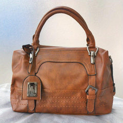 Vintage Tote Satchel Bag All Match Shoulder Bag For Work