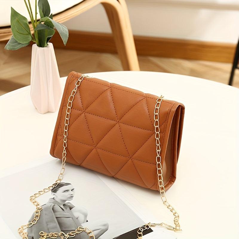 Quilted Crossbody Bag Women's Flap Purse Small Shoulder Bag