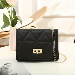Quilted Crossbody Bag Women's Flap Purse Small Shoulder Bag