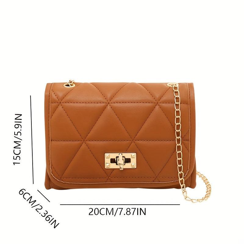 Quilted Crossbody Bag Women's Flap Purse Small Shoulder Bag