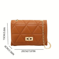 Quilted Crossbody Bag Women's Flap Purse Small Shoulder Bag