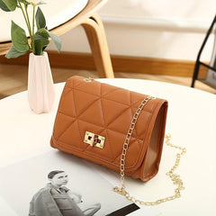 Quilted Crossbody Bag Women's Flap Purse Small Shoulder Bag