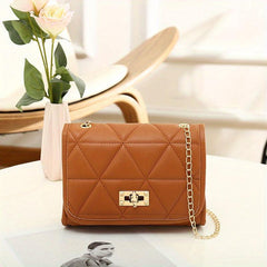 Quilted Crossbody Bag Women's Flap Purse Small Shoulder Bag