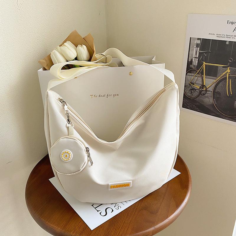 Casual Minimalist Crescent Bag All Match Zipper Crossbody Bag