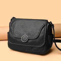 Retro Style Crossbody Bag Faux Leather Purse Women's Casual Shoulder Bag