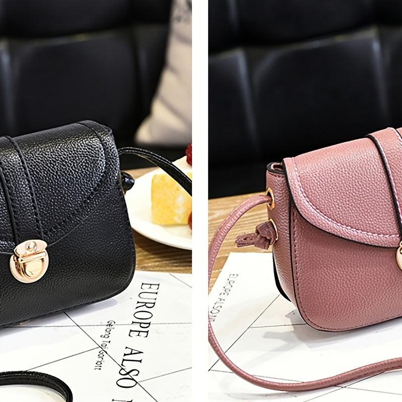 Flap Crossbody Bag Shoulder Saddle Bag Casual Handbag & Phone Purse