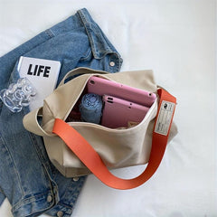 Vintage Canvas Crossbody Bag Large Capacity Hobo Bag