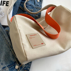 Vintage Canvas Crossbody Bag Large Capacity Hobo Bag