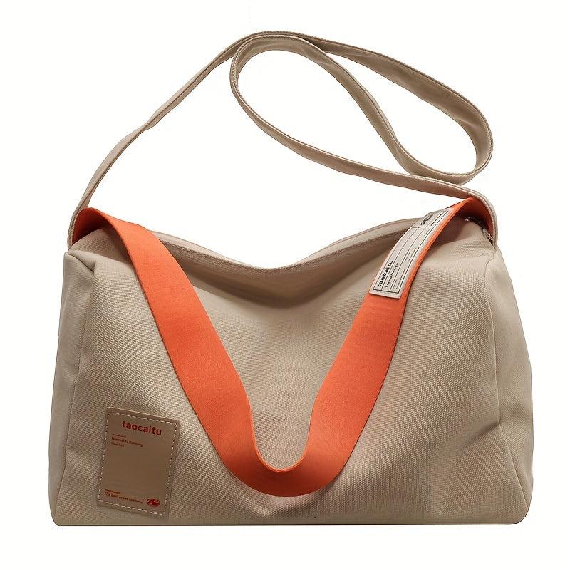 Vintage Canvas Crossbody Bag Large Capacity Hobo Bag