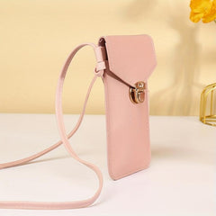 Solid Crossbody Bag Touch Screen Coin Purse Slim Minimalist