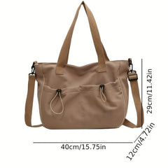 Vintage Large Capacity Hobo Bag Retro Crossbody Bag Women's Casual Handbag