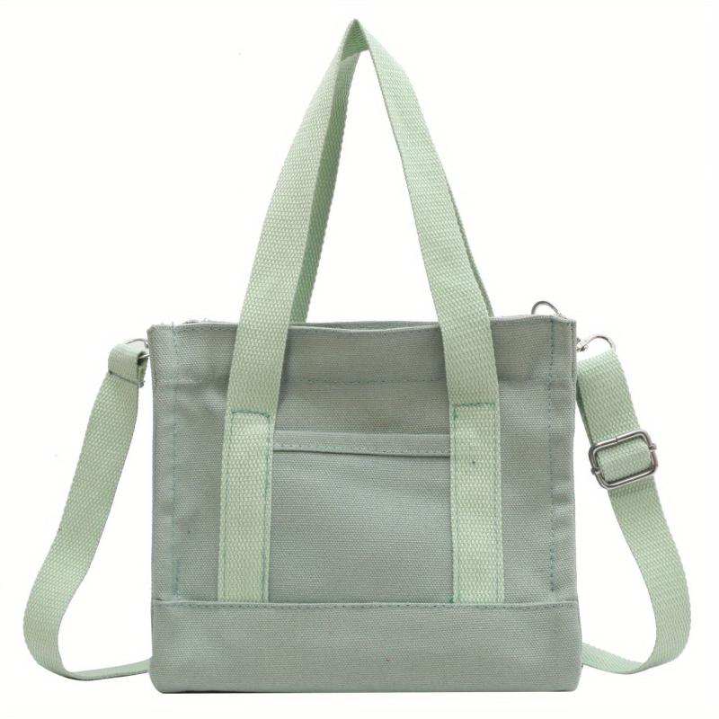 Vintage Canvas Tote Bag Retro Crossbody Satchel Bag Women's Casual Handbag