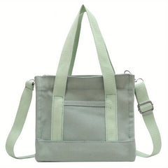 Vintage Canvas Tote Bag Retro Crossbody Satchel Bag Women's Casual Handbag