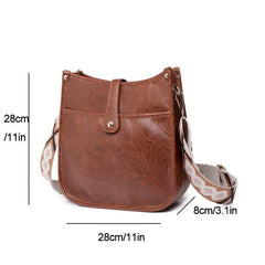 Vintage Crossbody Bag Ethnic Style Strap Commuter Purse Handbag