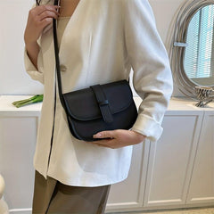 Women's Crossbody Saddle Bag Vegan PU Shoulder Handbag