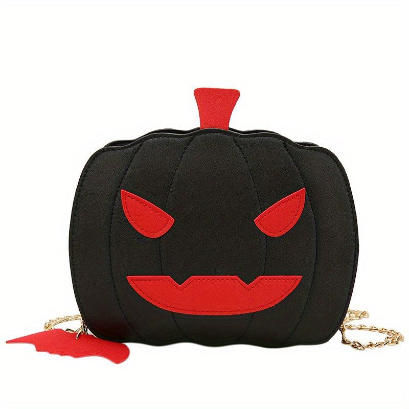 Pumpkin Shaped Funny Shoulder Bag Halloween Crossbody Bag