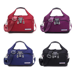 Large Capacity Solid Shoulder Bag Nylon Durable Stylish Crossbody Bag