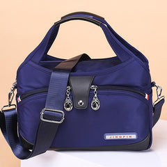 Large Capacity Solid Shoulder Bag Nylon Durable Stylish Crossbody Bag