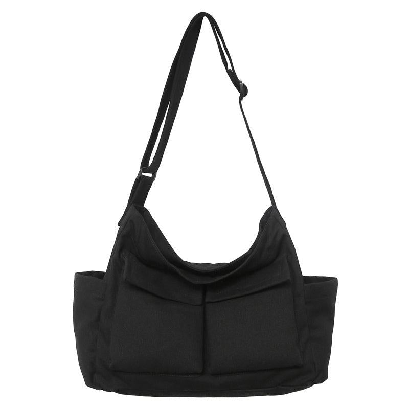 Vintage Canvas Messenger Bag Retro Crossbody Bag Women's Casual Handbag