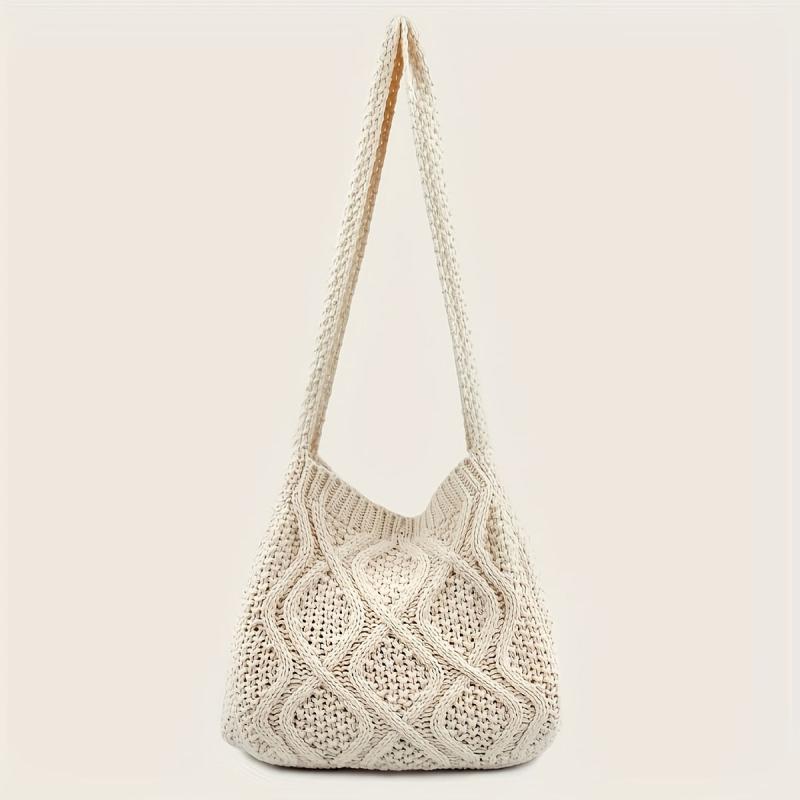 Hollow Out Knitted Crossbody Bag for Women