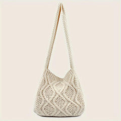 Hollow Out Knitted Crossbody Bag for Women