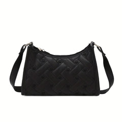 Chic Love Embroidered Baguette Bag Zipper Underarm Bag
