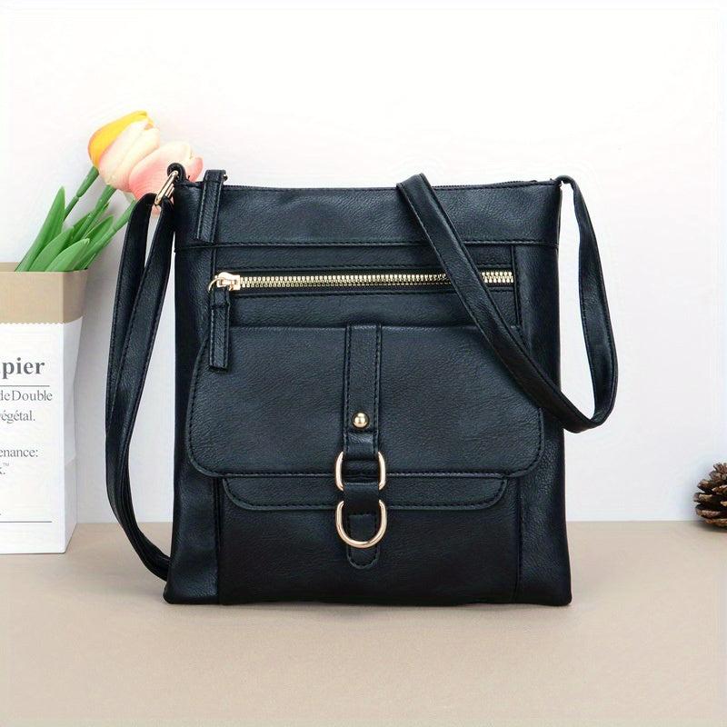 Retro Style Crossbody Bag Gothic Punk Style Shoulder Bag