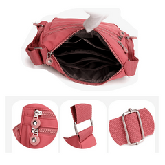 Minimalist Zipper Hobo Shoulder Bag Solid Crossbody Bag For Travel