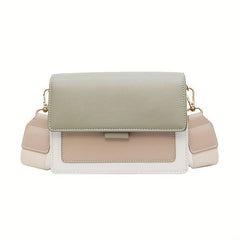 Contrast Crossbody Bag Chain Shoulder Bag Women's Small Square Purse