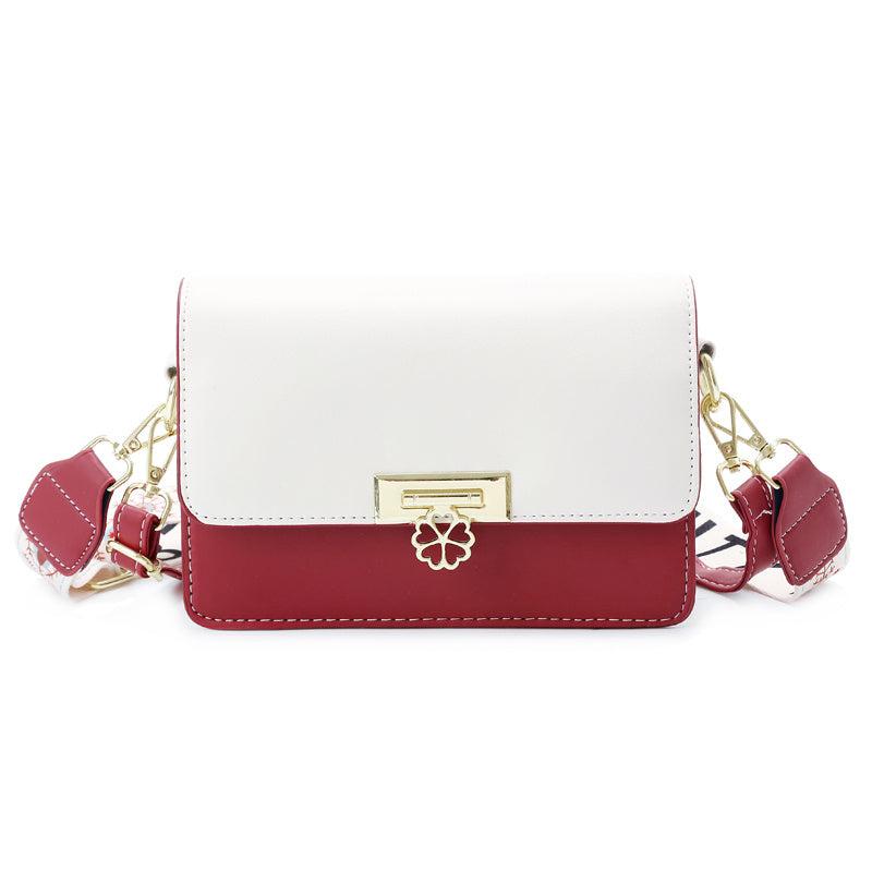 Colorblock Flap Square Bag Women's Crossbody Purse