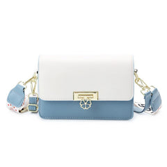 Colorblock Flap Square Bag Women's Crossbody Purse