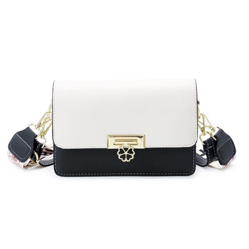 Colorblock Flap Square Bag Women's Crossbody Purse