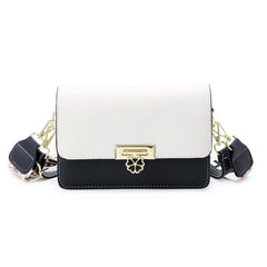 Colorblock Flap Square Bag Women's Crossbody Purse