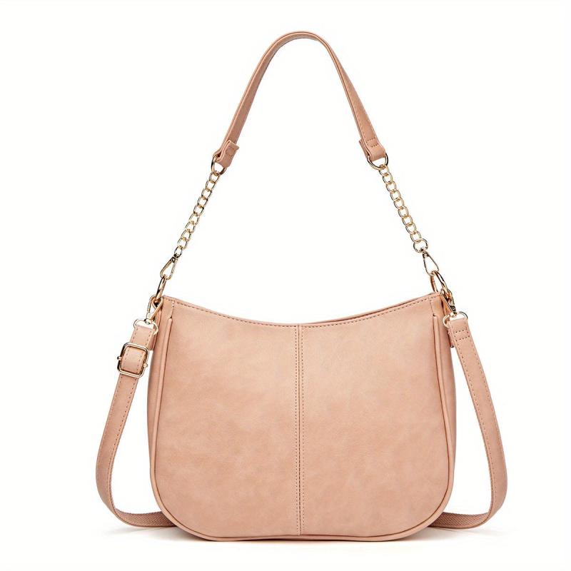 Women Handbags Tote Bag Soft PU Leather Retro Large Capacity Casual Shoulder Bag