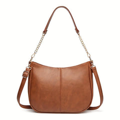 Women Handbags Tote Bag Soft PU Leather Retro Large Capacity Casual Shoulder Bag