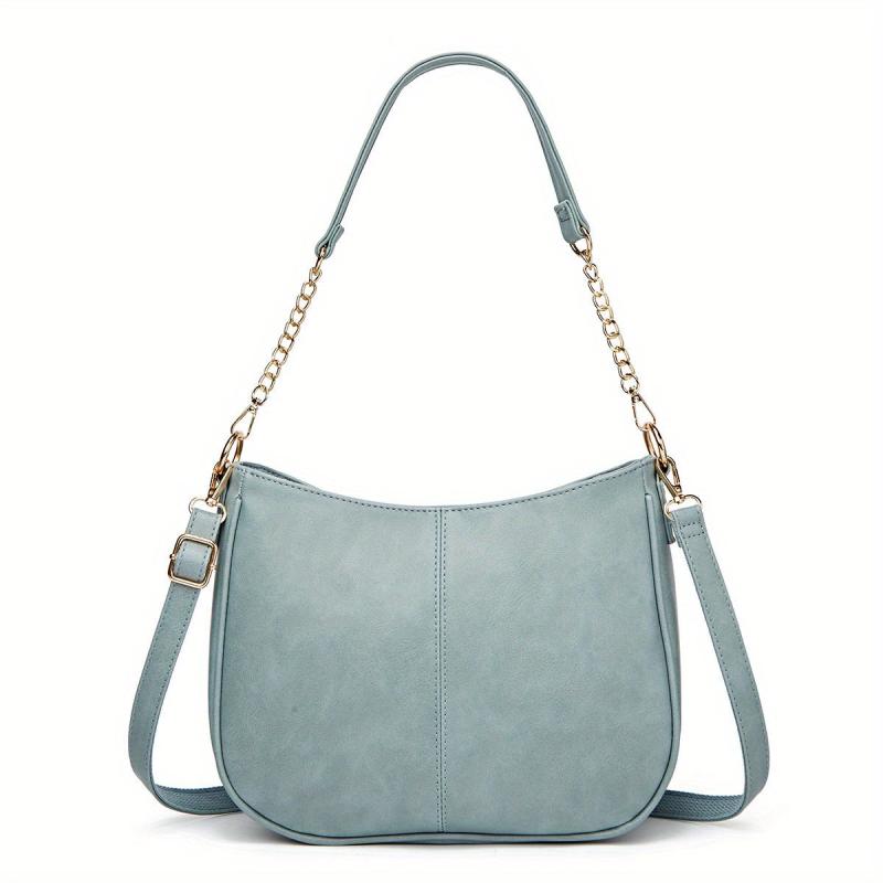 Women Handbags Tote Bag Soft PU Leather Retro Large Capacity Casual Shoulder Bag