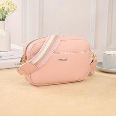 Square Shoulder Bag Zipper Crossbody Bag Women's Purse
