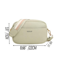 Square Shoulder Bag Zipper Crossbody Bag Women's Purse