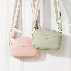 Square Shoulder Bag Zipper Crossbody Bag Women's Purse