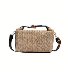 Straw Woven Crossbody Bag Summer Beach Handbag for Vacation